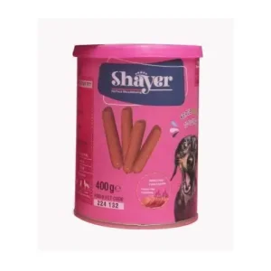 کنسرو سوسیس سگ شایر با طعم دودی در سس وزن 400 گرم